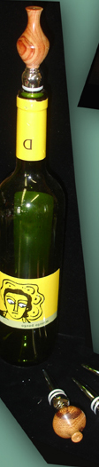 Wooden Wine Bottle Stoppers by David Michel (RI) 