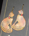 Cat earrings by Gina (CA)