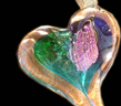 Heart shaped glass ornament by Luke Adams (MA)