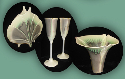Ceramic Vases/Goblets by Newman Ceramic Works (OR)